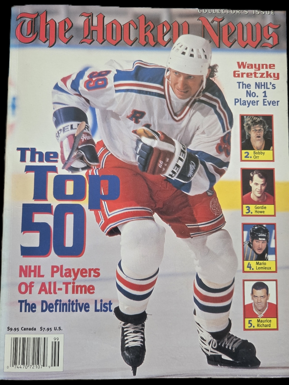 Vintage 1997 The Hockey News Collector’s Issue | Top 50 NHL Players of All-Time